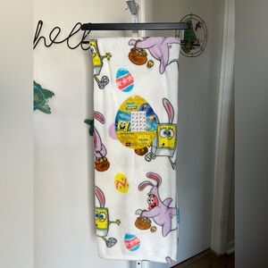 NEW Spongebob Squarepants Easter Throw Blanket 50”x70”